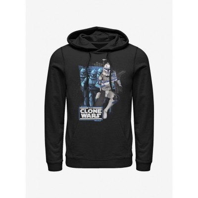 Star Wars Clone Wars Men's Rex Trooper Black Hoodie