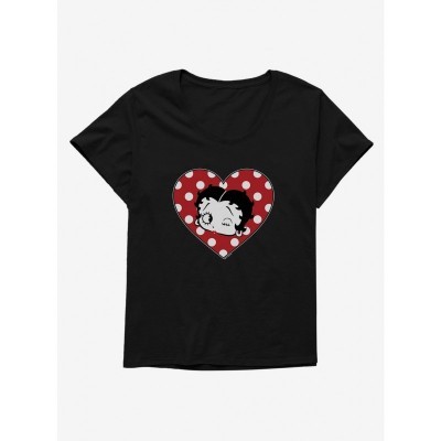 Betty Boop Spotted Love Design Plus Size Women's Tee