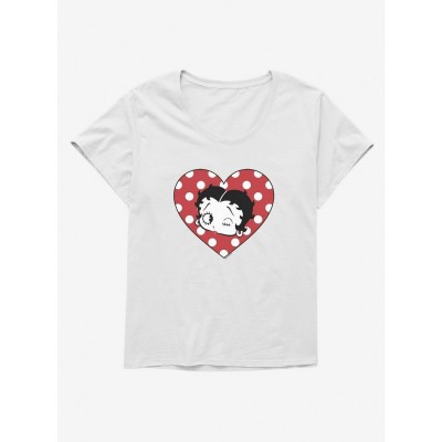 Betty Boop Spotted Love Design Plus Size Women's Tee