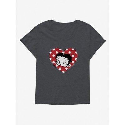 Betty Boop Spotted Love Design Plus Size Women's Tee
