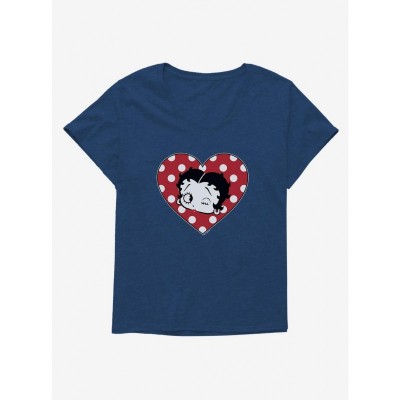 Betty Boop Spotted Love Design Plus Size Women's Tee