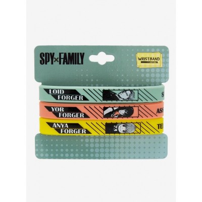 Spy X Family Loid Yor Anya Rubber Bracelet Gift Set