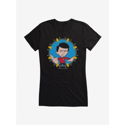 Star Trek Uniform Inspired Scotty Cartoon Tee for Girls