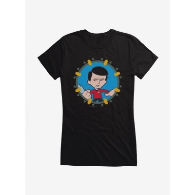 Star Trek Uniform Inspired Scotty Cartoon Tee for Girls