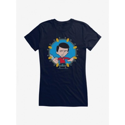 Star Trek Uniform Inspired Scotty Cartoon Tee for Girls