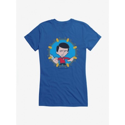 Star Trek Uniform Inspired Scotty Cartoon Tee for Girls