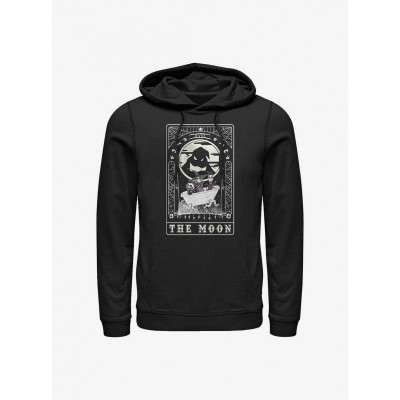 The Nightmare Before Christmas Oogie Boogie Moon Tarot Unisex Hoodie - Black