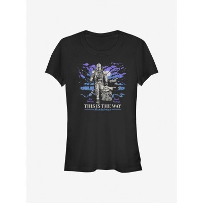 Star Wars Mandalorian Adventure Girls Small Package T-Shirt - Black