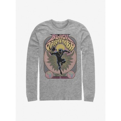 Marvel Black Panther Grey Long-Sleeve T-Shirt for Men