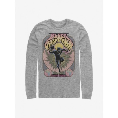 Marvel Black Panther Grey Long-Sleeve T-Shirt for Men