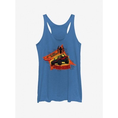 Marvel Girls' Spider-Man Spider-Mobile Adventure Blue Tank Top