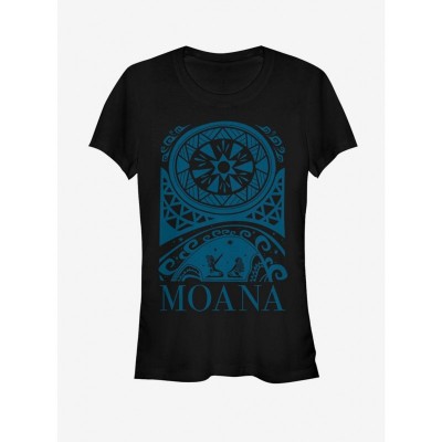 Disney Moana Galaxy Girls T-Shirt - Black