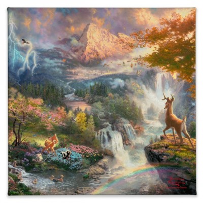 Bambi's First Year Gallery Wrapped Canvas by Thomas Kinkade Studios