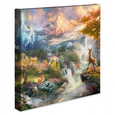Bambi's First Year Gallery Wrapped Canvas by Thomas Kinkade Studios