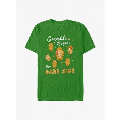 Star Wars Dark Side Cookies Shirts - Men's Green Cotton T-Shirt