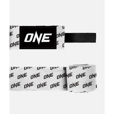 ONE Unisex 4.5m White Hand Wraps with Sturdy Thumb Lock Loops