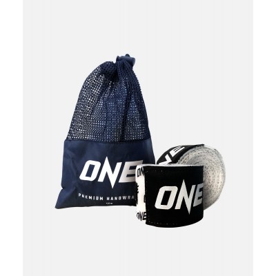 ONE Unisex 4.5m White Hand Wraps with Sturdy Thumb Lock Loops