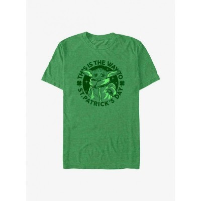The Mandalorian Grogu Way St. Patrick's Day Tee - Kelly Green Unisex