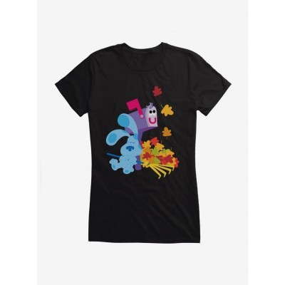 Blue's Clues Mailbox & Autumn Leaves Lightweight Cotton T-Shirt for Girls