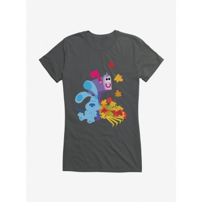 Blue's Clues Mailbox & Autumn Leaves Lightweight Cotton T-Shirt for Girls