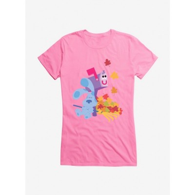 Blue's Clues Mailbox & Autumn Leaves Lightweight Cotton T-Shirt for Girls