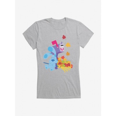 Blue's Clues Mailbox & Autumn Leaves Lightweight Cotton T-Shirt for Girls