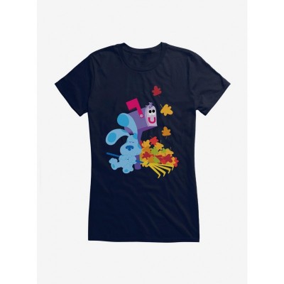 Blue's Clues Mailbox & Autumn Leaves Lightweight Cotton T-Shirt for Girls