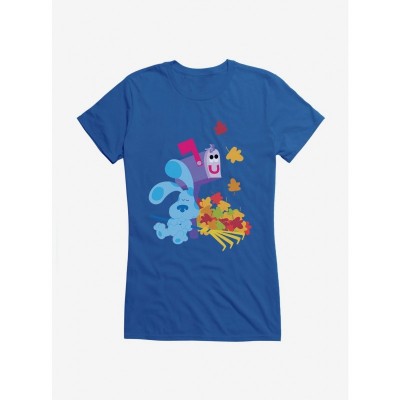 Blue's Clues Mailbox & Autumn Leaves Lightweight Cotton T-Shirt for Girls