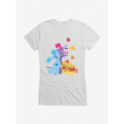Blue's Clues Mailbox & Autumn Leaves Lightweight Cotton T-Shirt for Girls