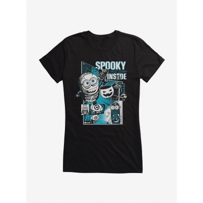 Minions Spooky Girls T-Shirt - Lightweight Cotton Junior Size Tee