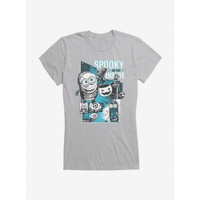 Minions Spooky Girls T-Shirt - Lightweight Cotton Junior Size Tee