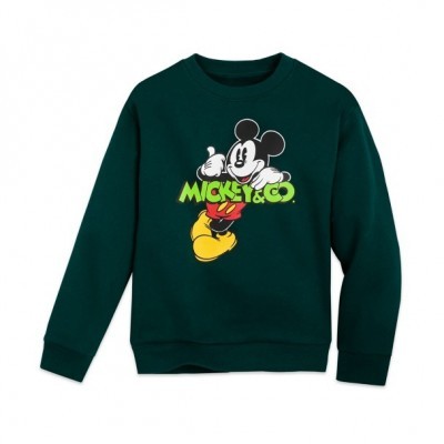 Mickey & Co. Cozy Kids Pullover Sweatshirt with Mickey Mouse Art