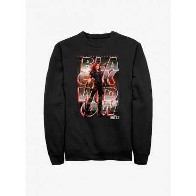 Marvel Post-Apocalyptic Black Widow Graphic Sweatshirt for Men - Black