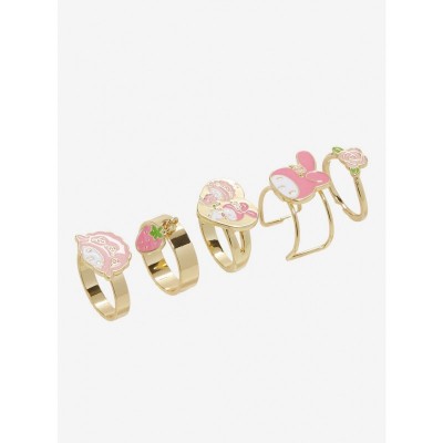 My Melody & My Sweet Piano Charm Ring Set for Girls