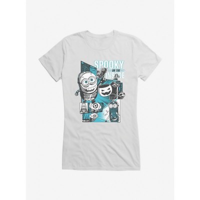 Minions Spooky Girls T-Shirt - Lightweight Cotton Junior Size Tee