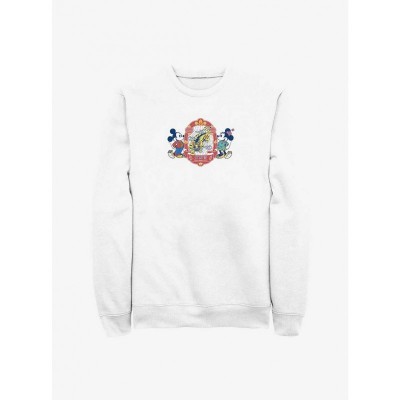 Disney Men's Comfortable White Mickey Mouse "Care About You" Hoodie
