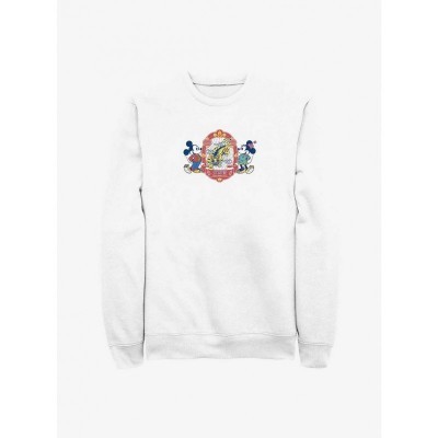 Disney Men's Comfortable White Mickey Mouse "Care About You" Hoodie