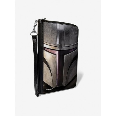 Star Wars Mandalorian Helmet Women's Wallet, Premium Vegan Leather