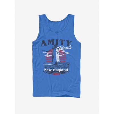 Amity Island Lighthouse Tourist Tank Top - Grey Unisex