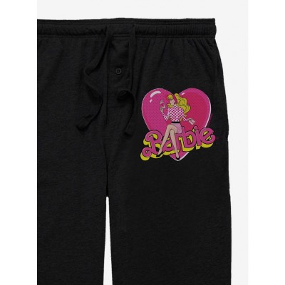 Barbie Black Heart Logo Unisex Pajama Pants