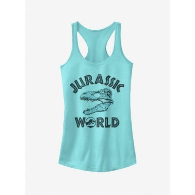 Jurassic World Fallen Kingdom Dinosaur Logo Tank Top for Girls - Grey