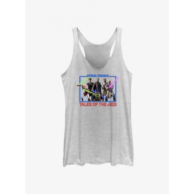 Star Wars Tales of the Jedi Girls Tank Top - White
