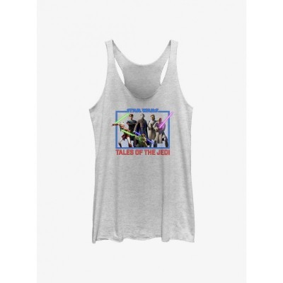 Star Wars Tales of the Jedi Girls Tank Top - White