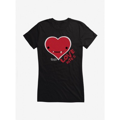 Emily Strange Love Bites Lightweight Cotton Girl T-Shirt