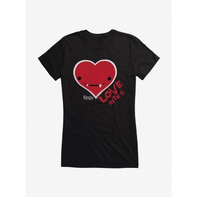 Emily Strange Love Bites Lightweight Cotton Girl T-Shirt