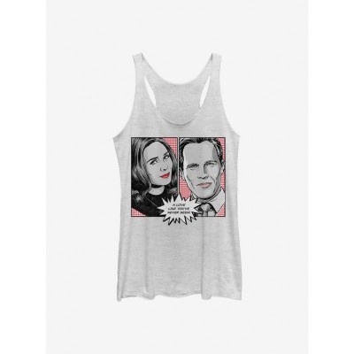 Marvel WandaVision White Girls Tank Top
