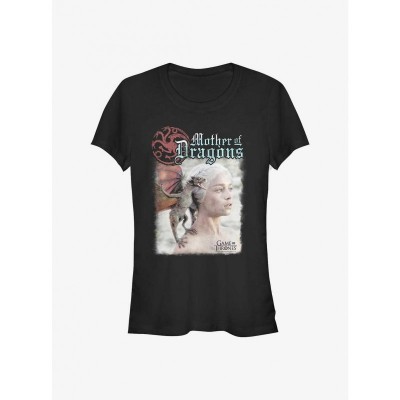 Daenerys Mother of Dragons Girls Lightweight T-Shirt - Black