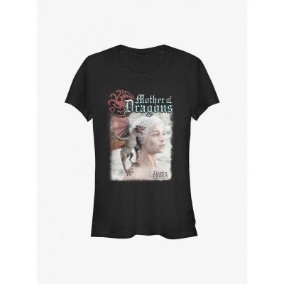 Daenerys Mother of Dragons Girls Lightweight T-Shirt - Black