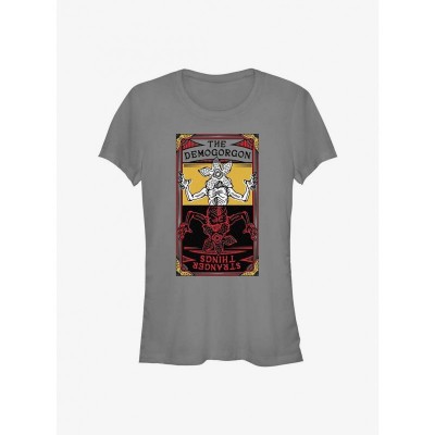 Stranger Things Demogorgon Tee for Girls - Grey