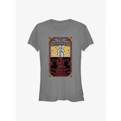 Stranger Things Demogorgon Tee for Girls - Grey